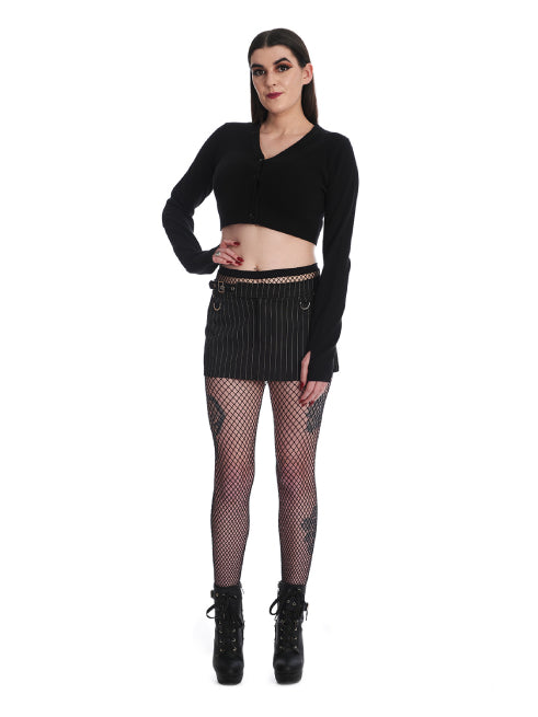 BANNED DARINA PINSTRIPE MINI SKIRT SK25526