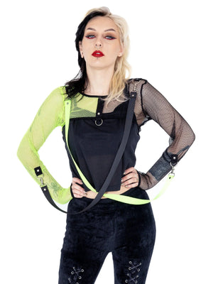 POIZEN INDUSTRIES MARIXA BOLERO BLACK/GREEN