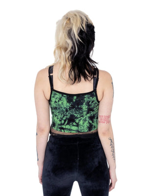 HEARTLESS DANICA TOP BLACK/GREEN