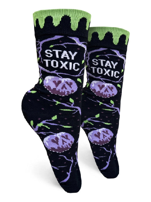 GROOVY THINGS STAY TOXIC SOCKS