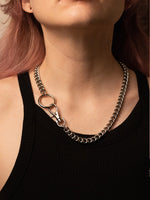 ELEPHANT EGG STAINLESS STEEL O RING NECKLACE