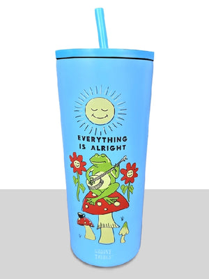 GROOVY THINGS EVERYTHING IS ALRIGHT TUMBLER