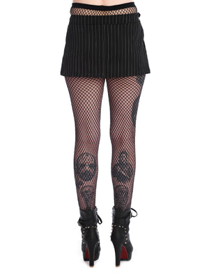 BANNED DARINA PINSTRIPE MINI SKIRT SK25526