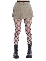 BANNED FLASH SKIRT BEIGE/GREY SK25502