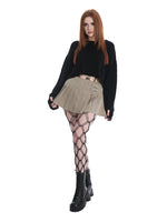 BANNED FLASH SKIRT BEIGE/GREY SK25502