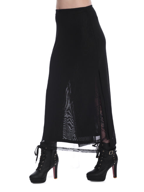 BANNED PHENEX SLIT MESH SKIRT SK25550