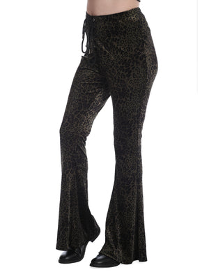 
            
                Load image into Gallery viewer, BANNED VIXEN LEOPARD FLARE TROUSERS TR31189
            
        