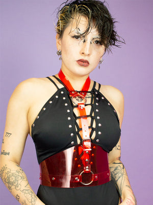 CLAW BERLIN CORSET HARNESS RED