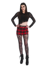 BANNED ROCHELLE CHECK MINI SKIRT SK25528