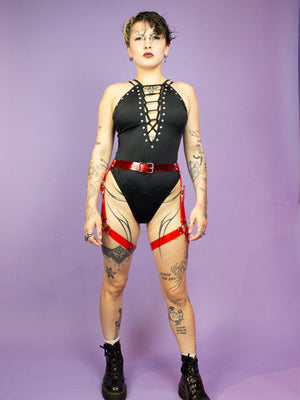 CLAW BERLIN DOUBLE LEG HARNESS RED