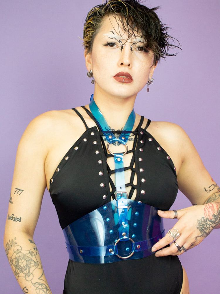 CLAW BERLIN CORSET HARNESS BLUE