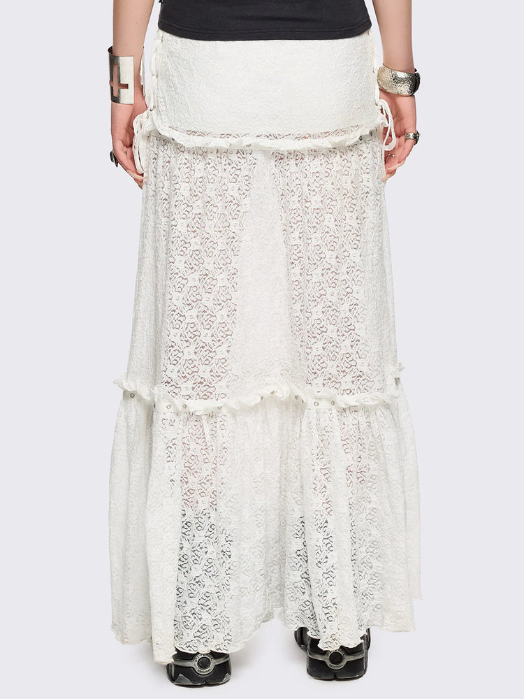 MINGA ALICE LACE MAXI SKIRT