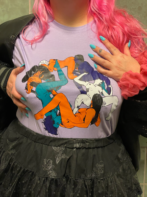 T-SHIRT LESBIANS PURPLE