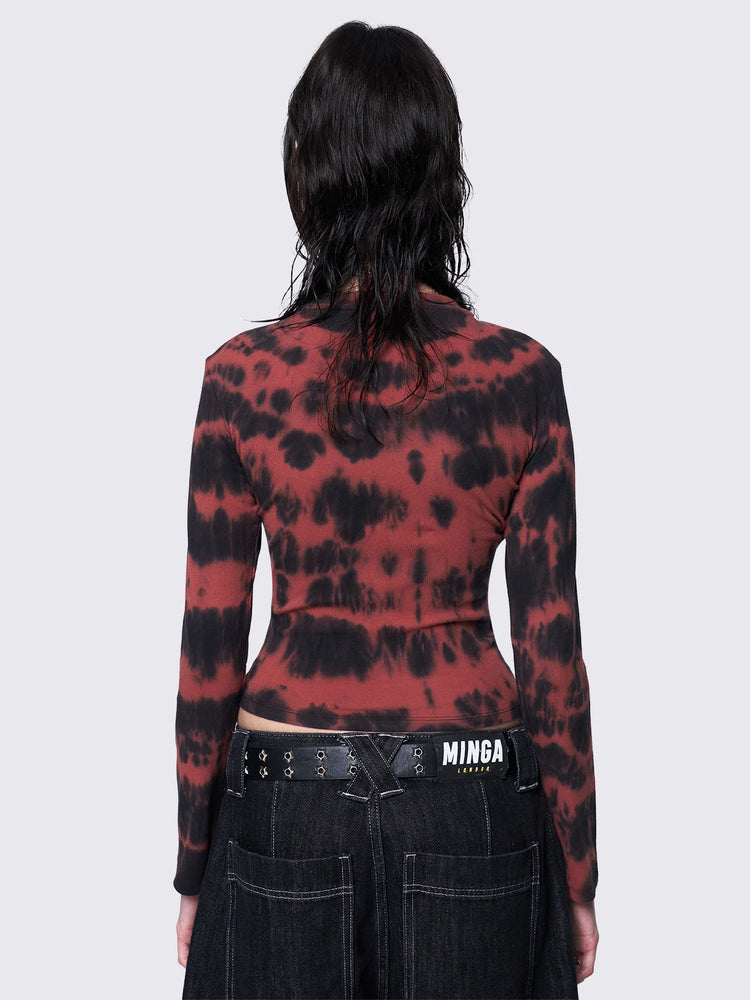 
            
                Load image into Gallery viewer, MINGA LONDON BLOODVEIL TIE DYE TOP
            
        