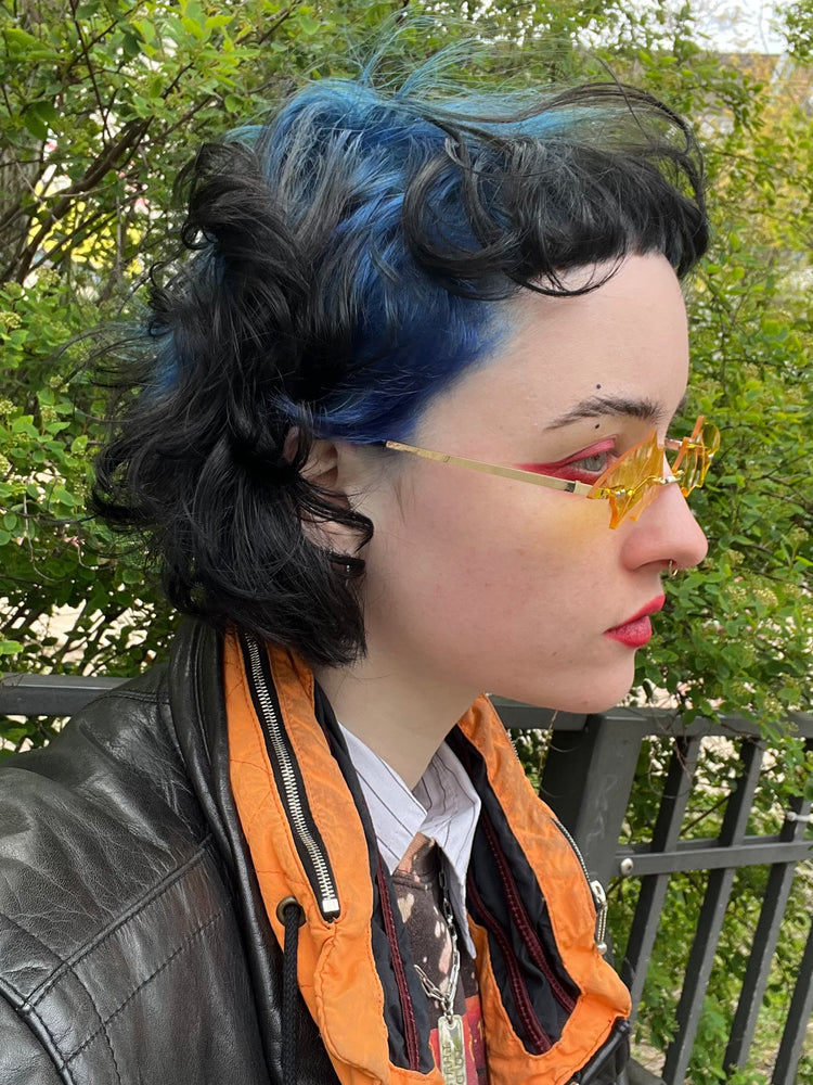 BAT WING SUNGLASSES YELLOW