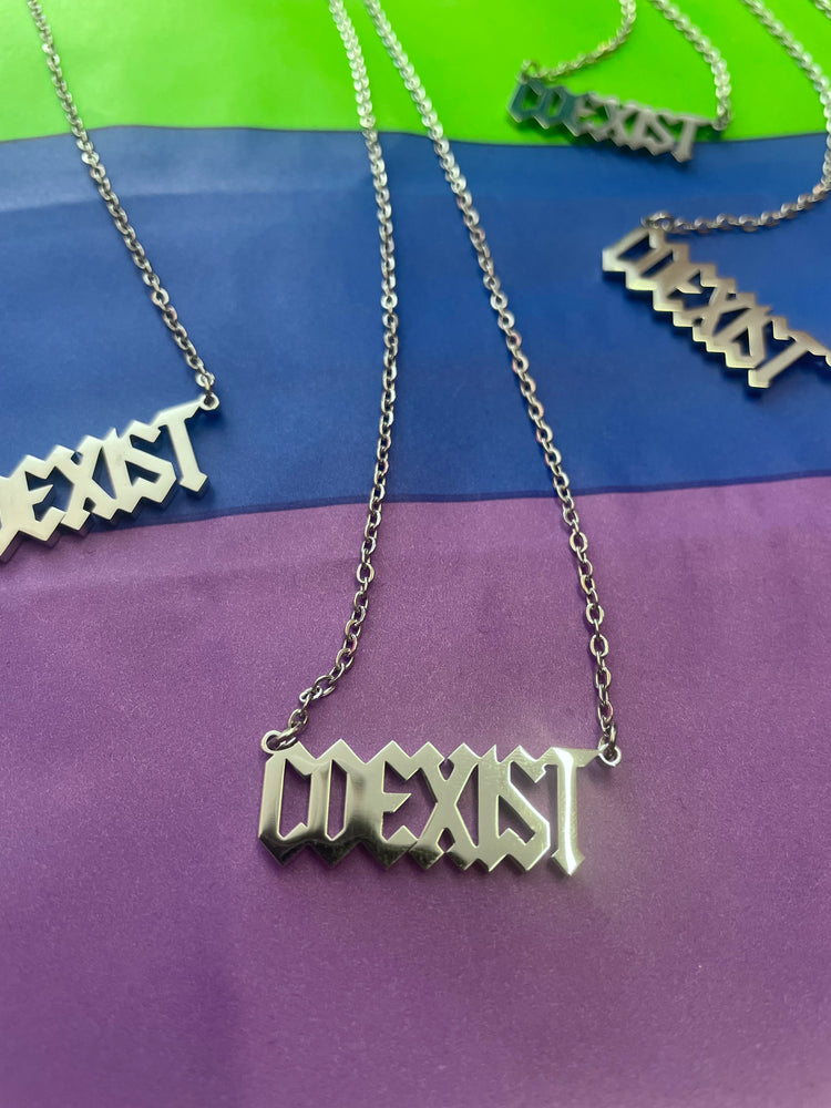 ELEPHANT EGG X COEXIST - COEXIST NECKLACE