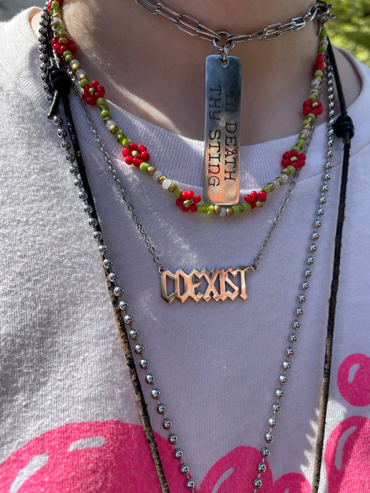 ELEPHANT EGG X COEXIST - COEXIST NECKLACE