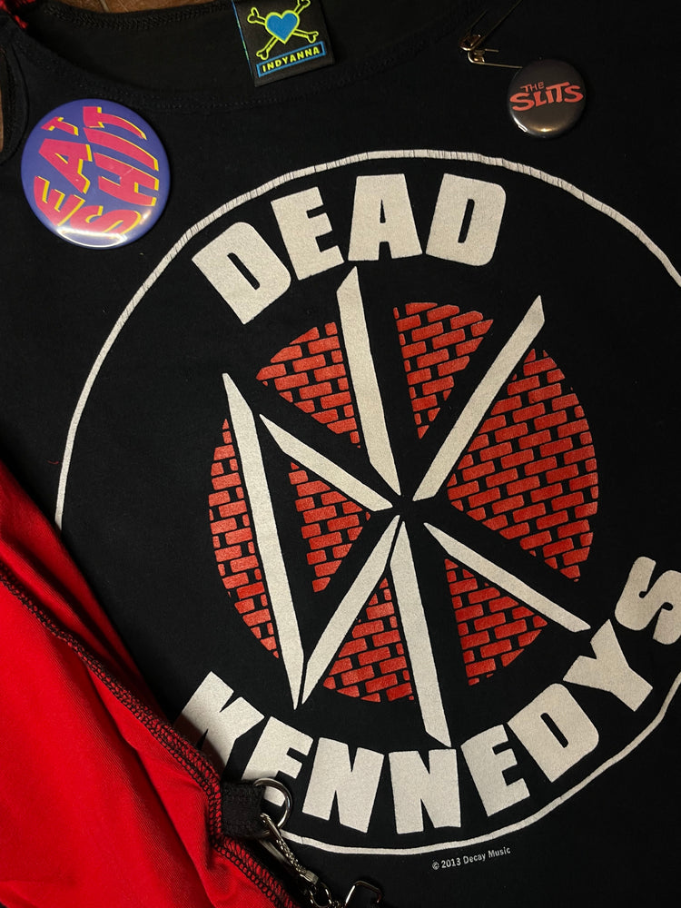 
            
                Load image into Gallery viewer, INDYANNA DEAD KENNEDYS BONDAGE SHIRT
            
        