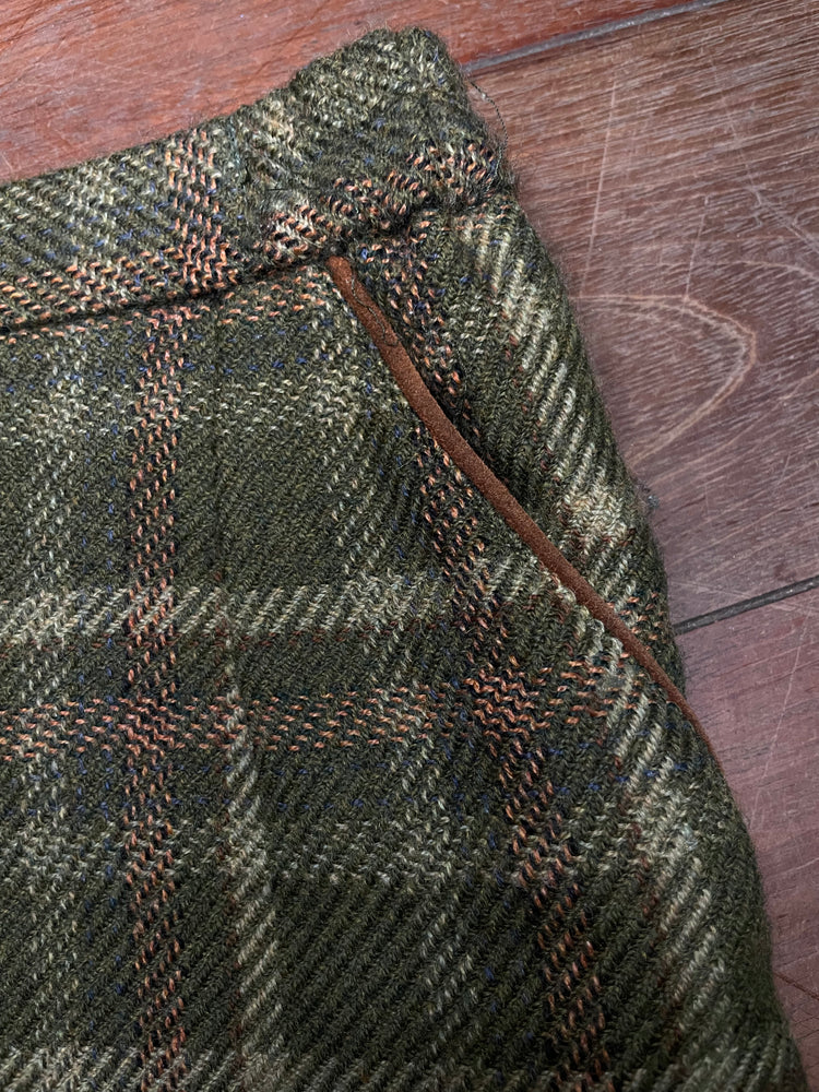 SECOND HAND CHECKED PATTERN SKIRT