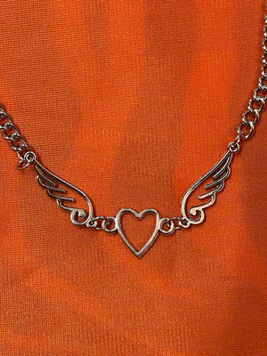 HEART WITH WINGS NECKLACE
