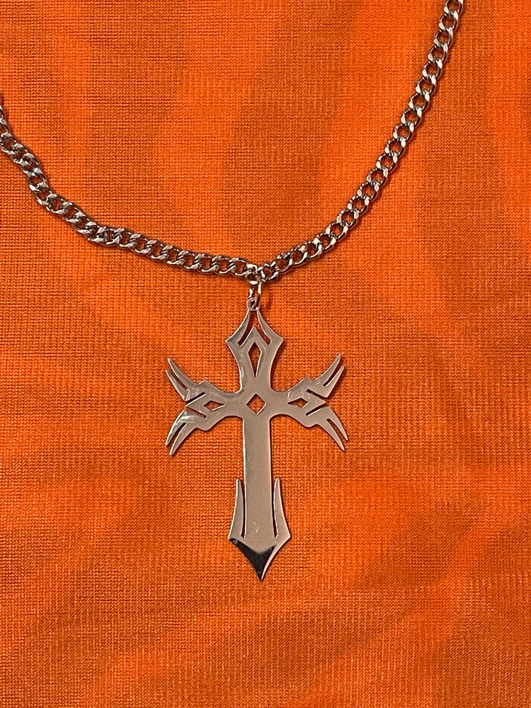THICK CROSS NECKLACE