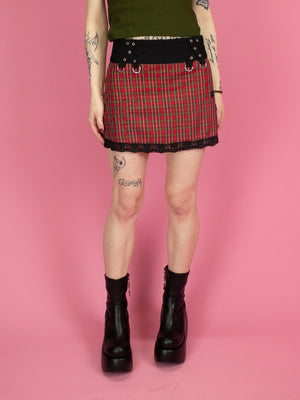 2 IN 1 PLAID SKIRT