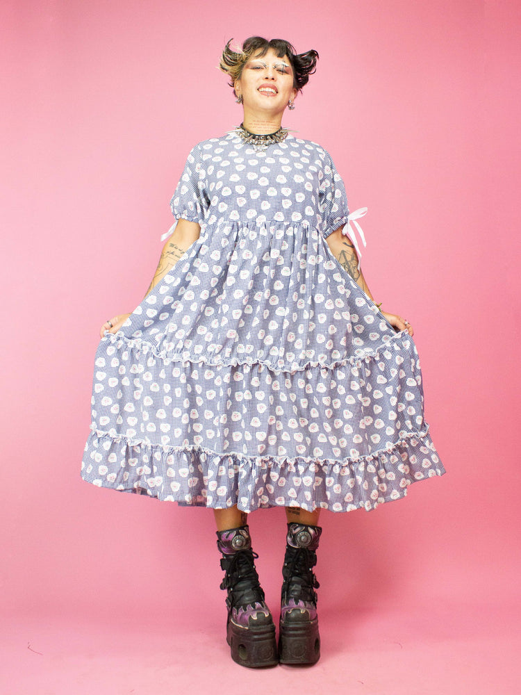 NIKINKY HEI HEI DRESS BLUE TARTAN