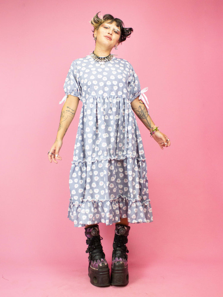 NIKINKY HEI HEI DRESS BLUE TARTAN