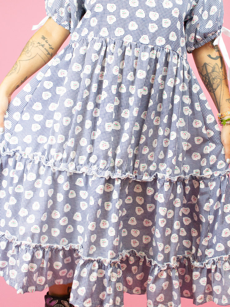 NIKINKY HEI HEI DRESS BLUE TARTAN