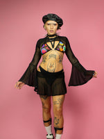INDYANNA SHRUG WITH BELL SLEEVES BLACK