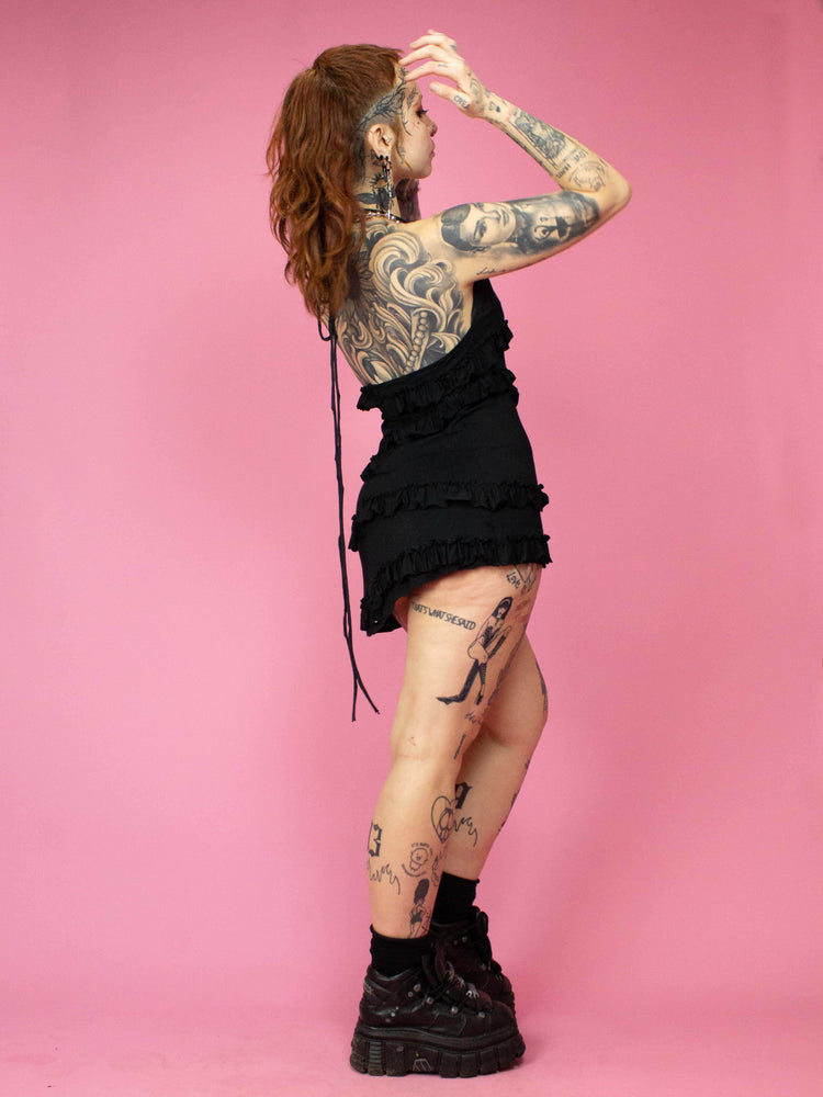 TINK STUDIO BLACK RUFFLE