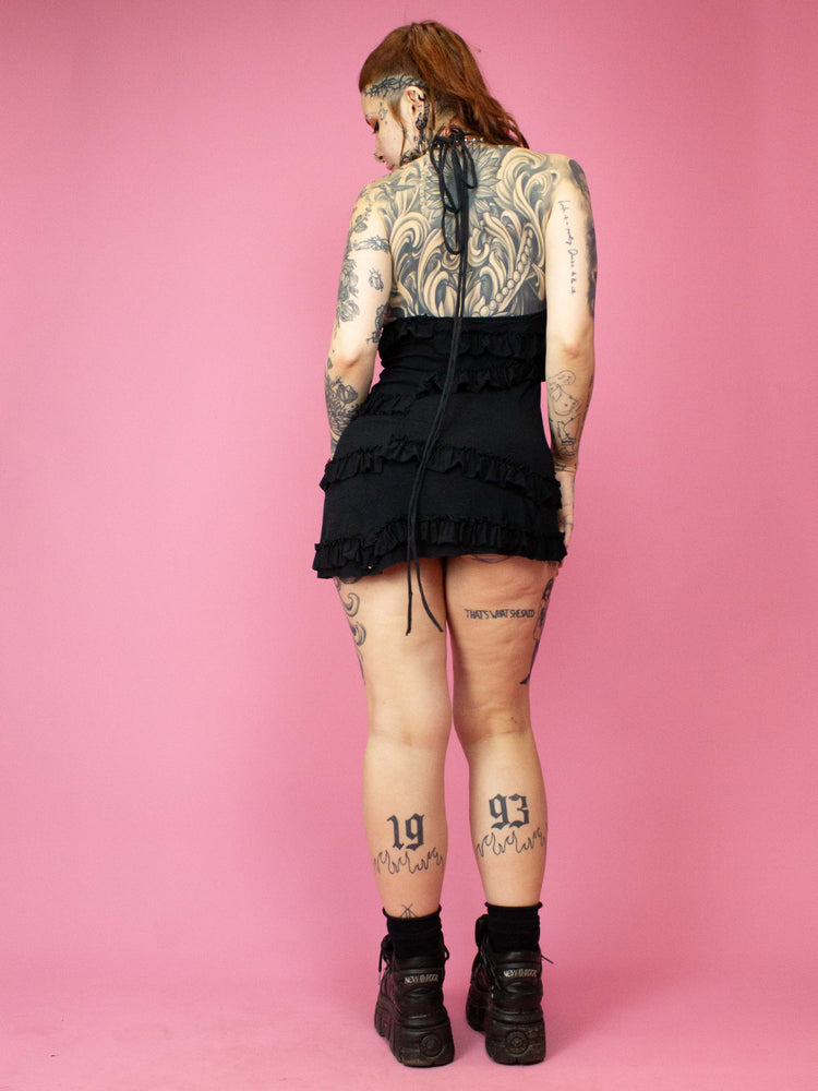 TINK STUDIO BLACK RUFFLE