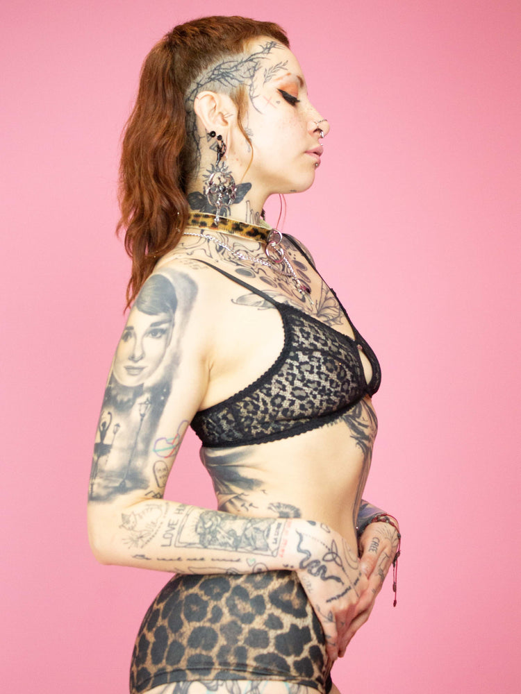 KAT MAUNZ LEO LACE BRA