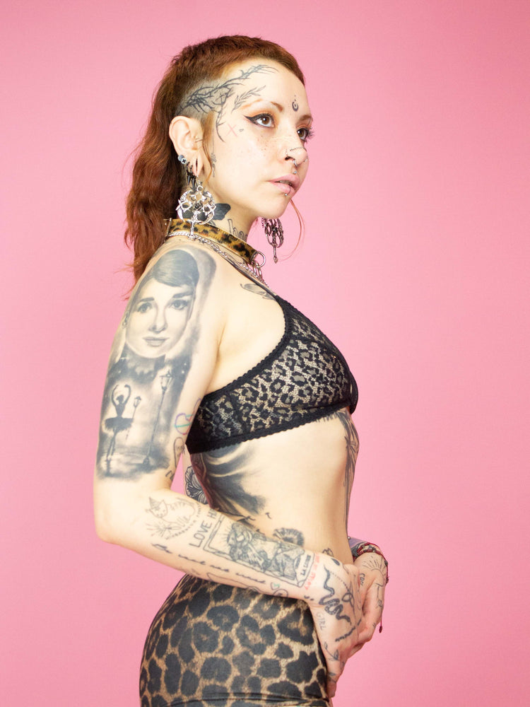 KAT MAUNZ LEO LACE BRA