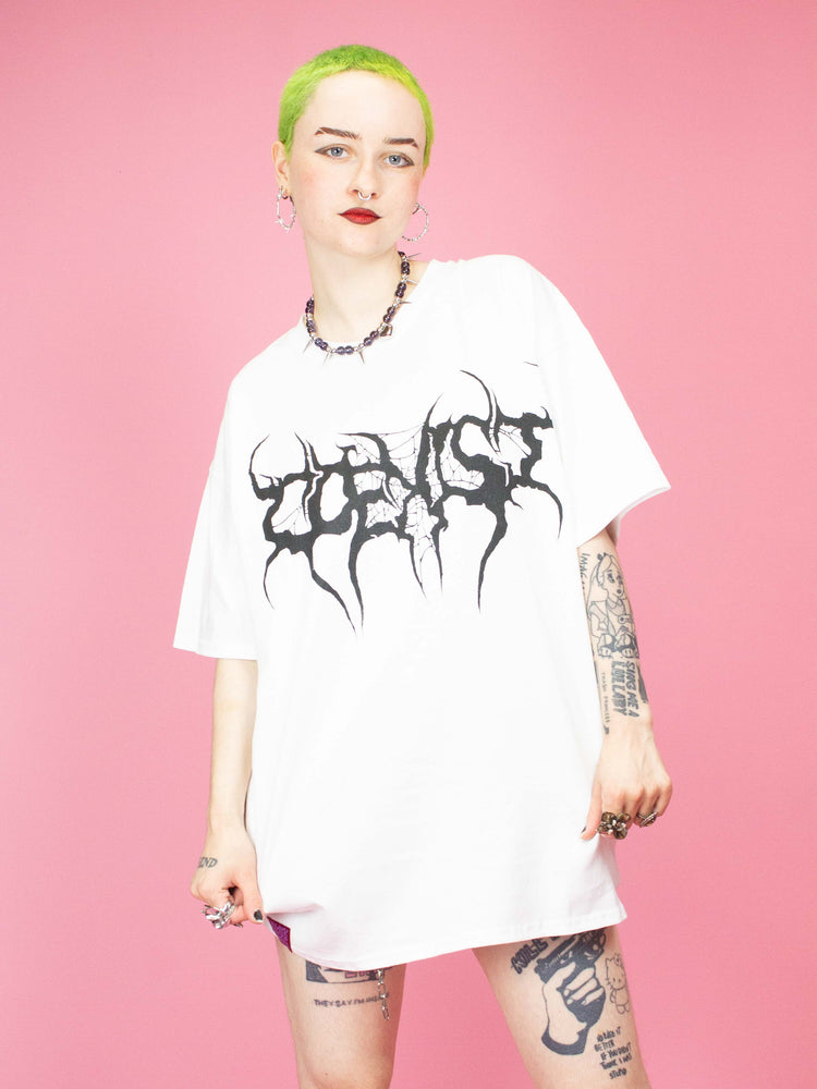 BLACK SHEEP BONES COEXIST WHITE TEE BLACK PRINT