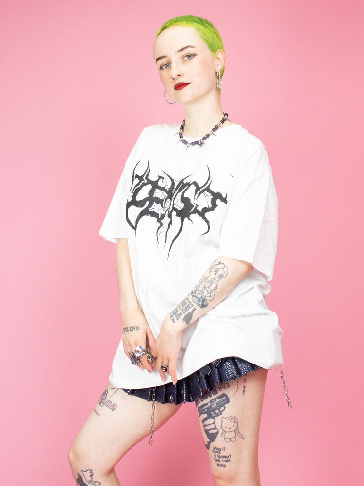 BLACK SHEEP BONES COEXIST WHITE TEE BLACK PRINT