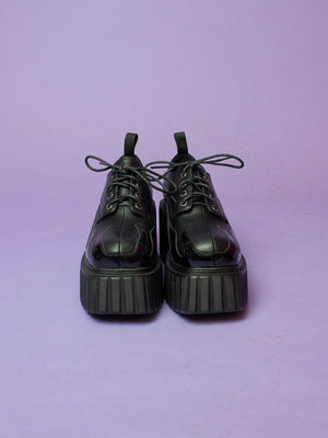 LAMODA GIRLS ON WEDGES BLACK