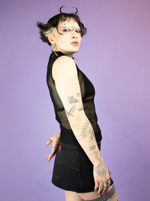 <transcy>CHEMICAL BLACK INFINITY SKIRT BLACK</transcy>