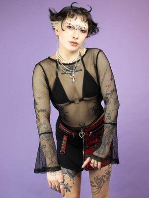 <transcy>CHEMICAL BLACK INFINITY SKIRT BLACK</transcy>