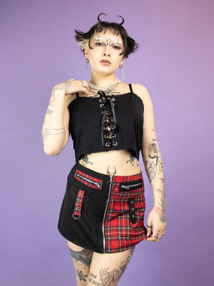 <transcy>CHEMICAL BLACK INFINITY SKIRT BLACK</transcy>