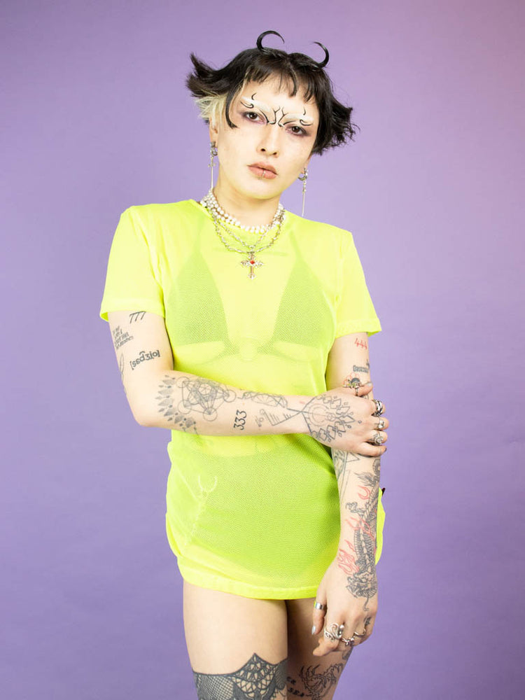 TRIPP NYC MESH T-SHIRT LIME