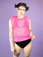 TRIPP NYC MESH TANK TOP PINK