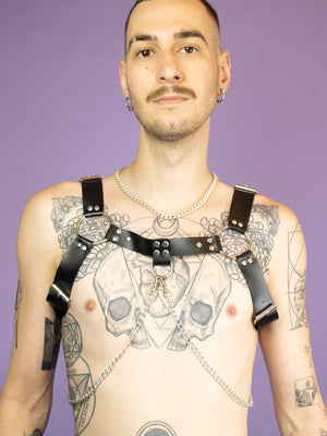 
            
                Bild in Galerie-Viewer laden, EXIT THICK SHOULDER HARNESS WITH CHAIN NUMBER 30
            
        