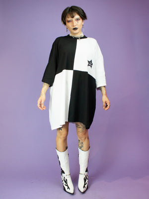 NIKINKY XCX MINIDRESS BLACK WHITE