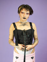 NIKINKY TYRANT CORSET BLACK ON BLACK