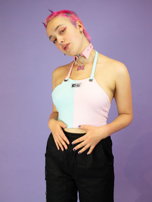 NIKINKY MANDY TOP BLUE PINK
