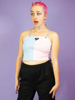 NIKINKY POSH TOP BLUE PINK