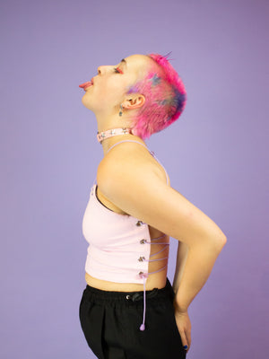 NIKINKY POSH TOP BLUE PINK