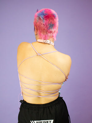 NIKINKY POSH TOP BLUE PINK