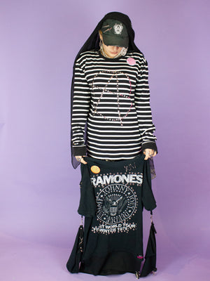 INDYANNA RAMONES DOUBLE BONDAGE SHIRT